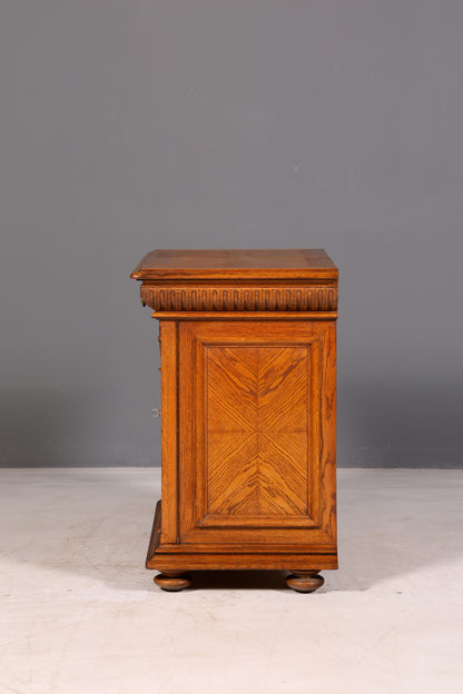 Droomachtige Gründerzeit-kast, antiek dressoir, commode, Louis Philippe, wandtafel, vertiko