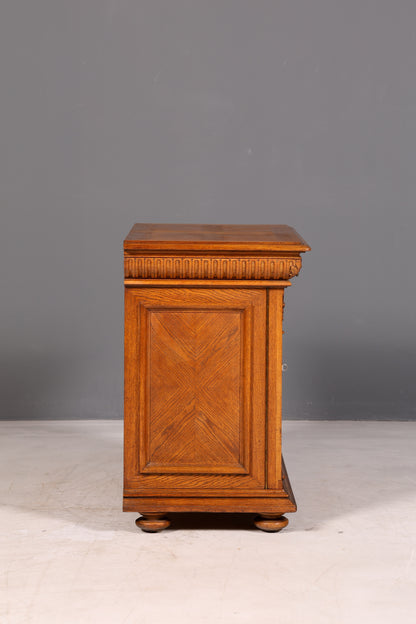 Droomachtige Gründerzeit-kast, antiek dressoir, commode, Louis Philippe, wandtafel, vertiko