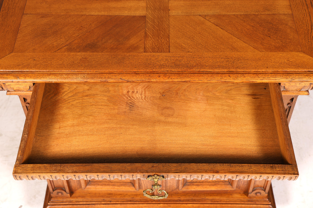 Droomachtige Gründerzeit-kast, antiek dressoir, commode, Louis Philippe, wandtafel, vertiko