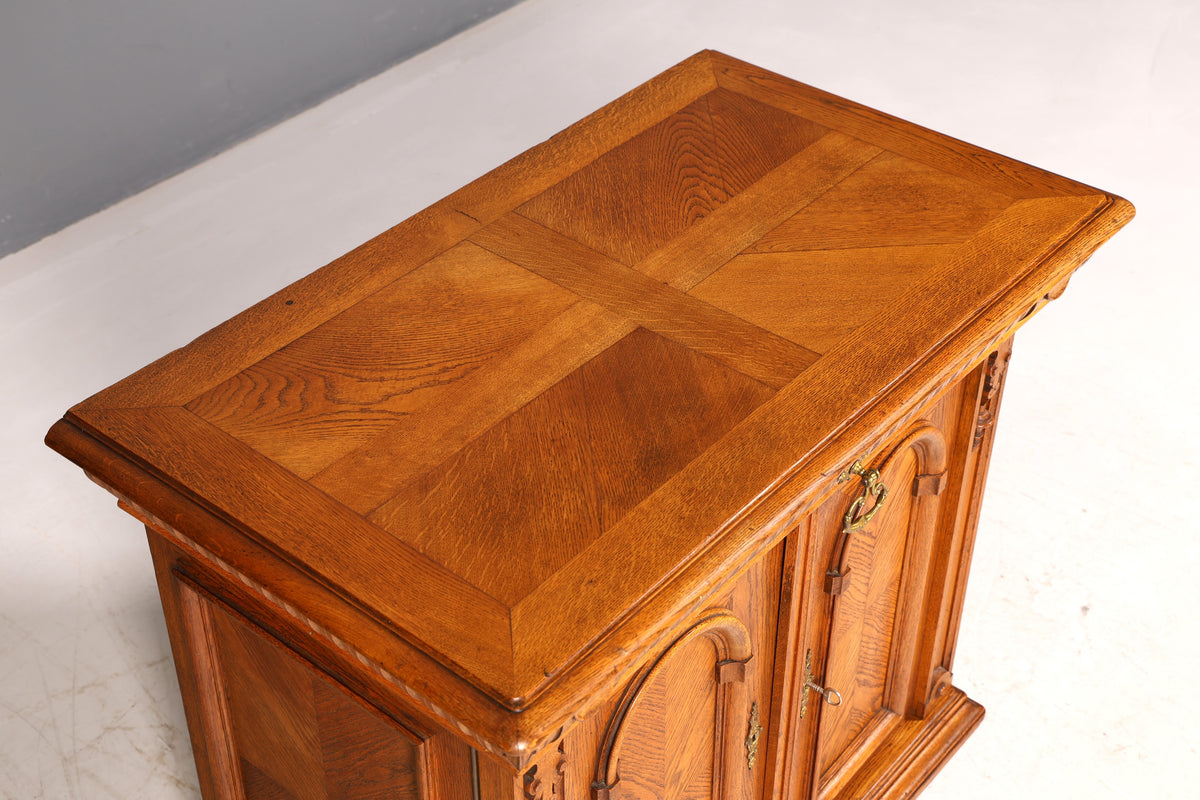 Droomachtige Gründerzeit-kast, antiek dressoir, commode, Louis Philippe, wandtafel, vertiko