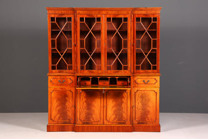G389 Finish Wunderschöne Englische Vitrine Bibliothek Sekretär echt Holz Antik Schrank Regal (Kopie)