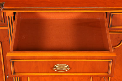 Wunderschöne Englische Vitrine Bücherschrank Buffet Antik Stil Englisch Eibe Glasvitrine Bibliothek