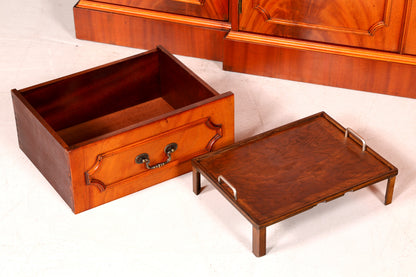 G389 Finish Wunderschöne Englische Vitrine Bibliothek Sekretär echt Holz Antik Schrank Regal (Kopie)