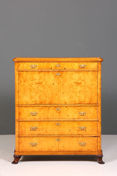 Stilvoller Biedermeier Sekretär Louis Philippe Vertiko Antik Kommode Schreibkommode Office Desk