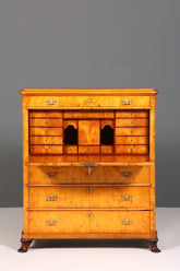 Stilvoller Biedermeier Sekretär Louis Philippe Vertiko Antik Kommode Schreibkommode Office Desk