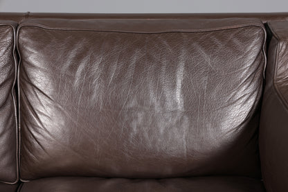 Wunderschönes Designer Børge Mogensen Sofa 2 Sitzer echt Leder Couch Modell 2213 Made in Denmark Canapé