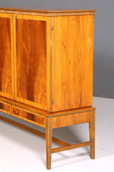 Traumhaftes Mid Century Highboard Schrank Büro Kommode Aktenschrank Wäscheschrank 60er Jahre