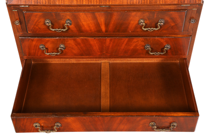 G394 Finish cm Wunderschöner Englischer Sekretär Büro Aufsatzsekretär Antik 60S Vitrinen Schrank UK (Kopie)