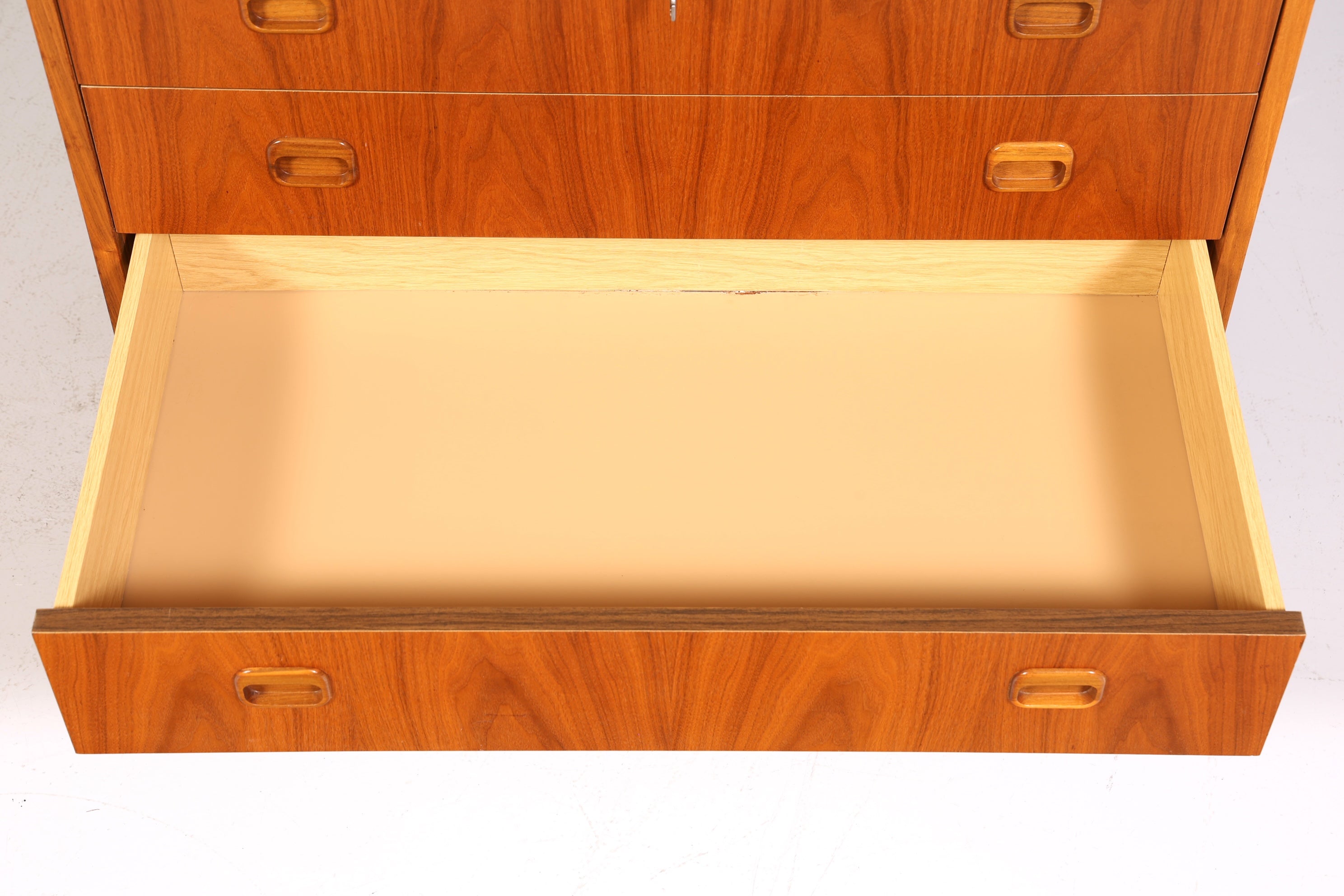 Wunderschöner Mid Century Rollladen Sekretär Danish Design echt Holz Schreibkommode 60er Jahre