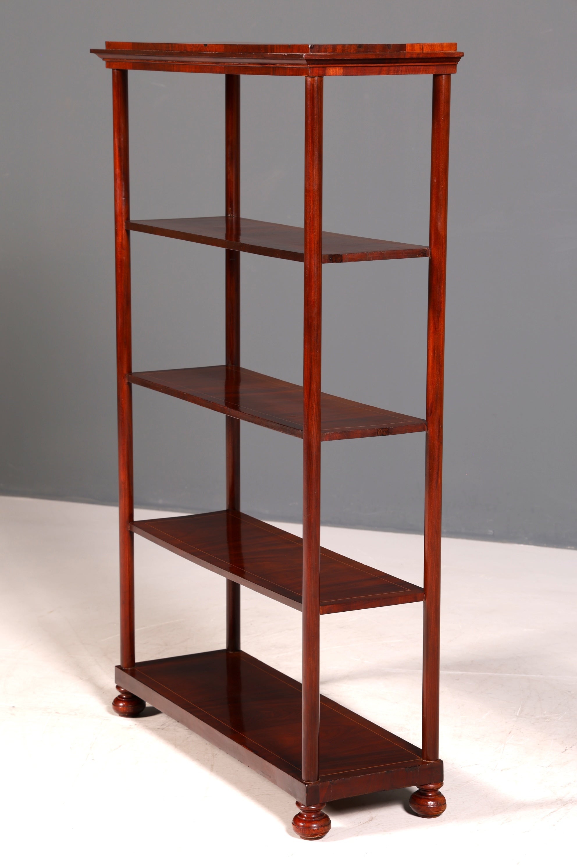 G398 Finish cm Stilvolle Gründerzeit Etagere Louis Philippe Regal um 1900 Bücherregal echt Holz Buchablage Bookshelf (Kopie)