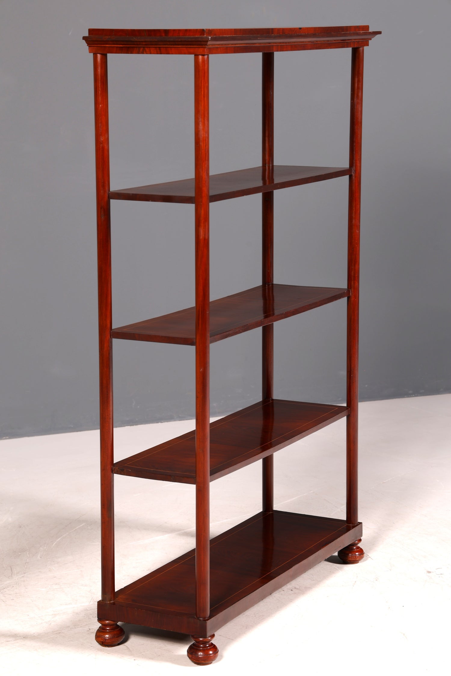 G398 Finish cm Stilvolle Gründerzeit Etagere Louis Philippe Regal um 1900 Bücherregal echt Holz Buchablage Bookshelf (Kopie)