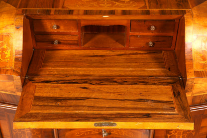 Wunderschöner Sekretär im Barock Stil Schreibkommode Bürokommode Antik Schreibtisch Schreibmöbel Vintage Holz