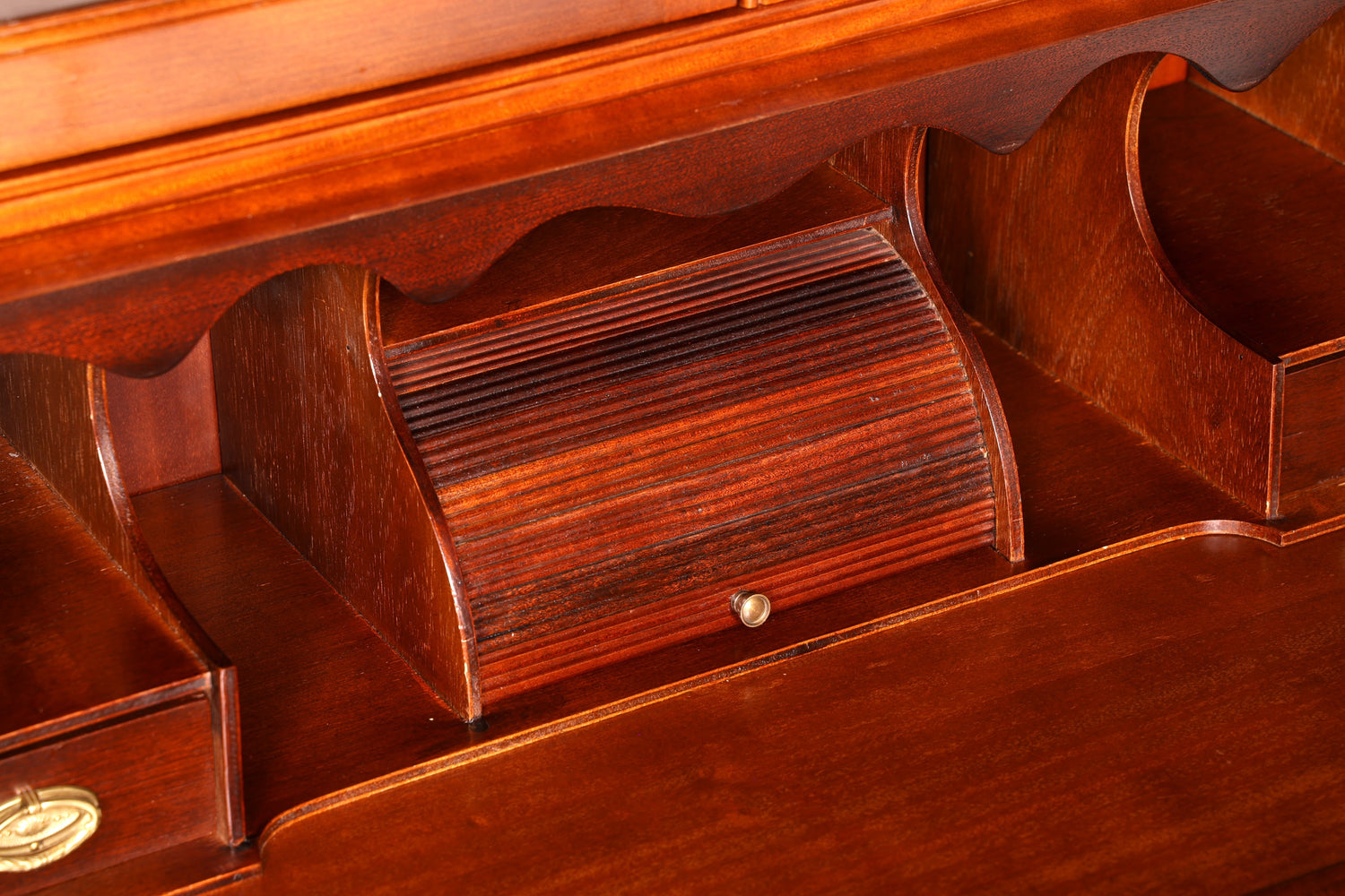 G401 Finish cm Wunderschöner Englischer Sekretär Büro Aufsatzsekretär Antik 60S Vitrinen Schrank UK (Kopie)