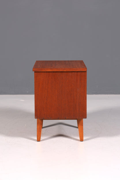 Schlichte Mid Century Kommode Vintage Klappschränkchen Danish Design Nachttisch
