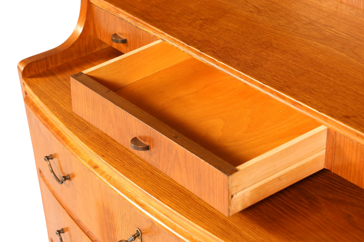 Traumhafter Mid Century Sekretär Büro Kommode echt Holz Schreibkommode Schrank