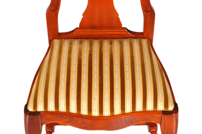 4x Wunderschöne Chippendale Stühle Barock Stil Stuhlset Polsterstuhl Set Englisch Küchenstühle Esszimmer Stühle