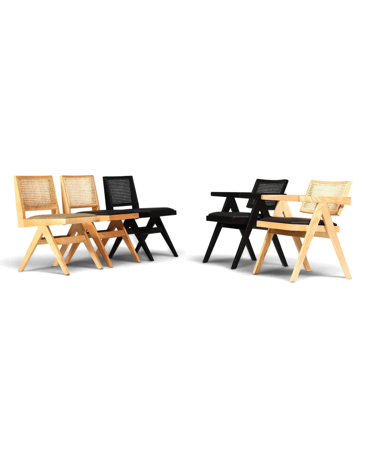 Sehr Edler Korbgeflecht Stuhl "Vienna Wood"  Bauhaus Relax Esszimmer Stuhl Lounge Chair Küchenstuhl