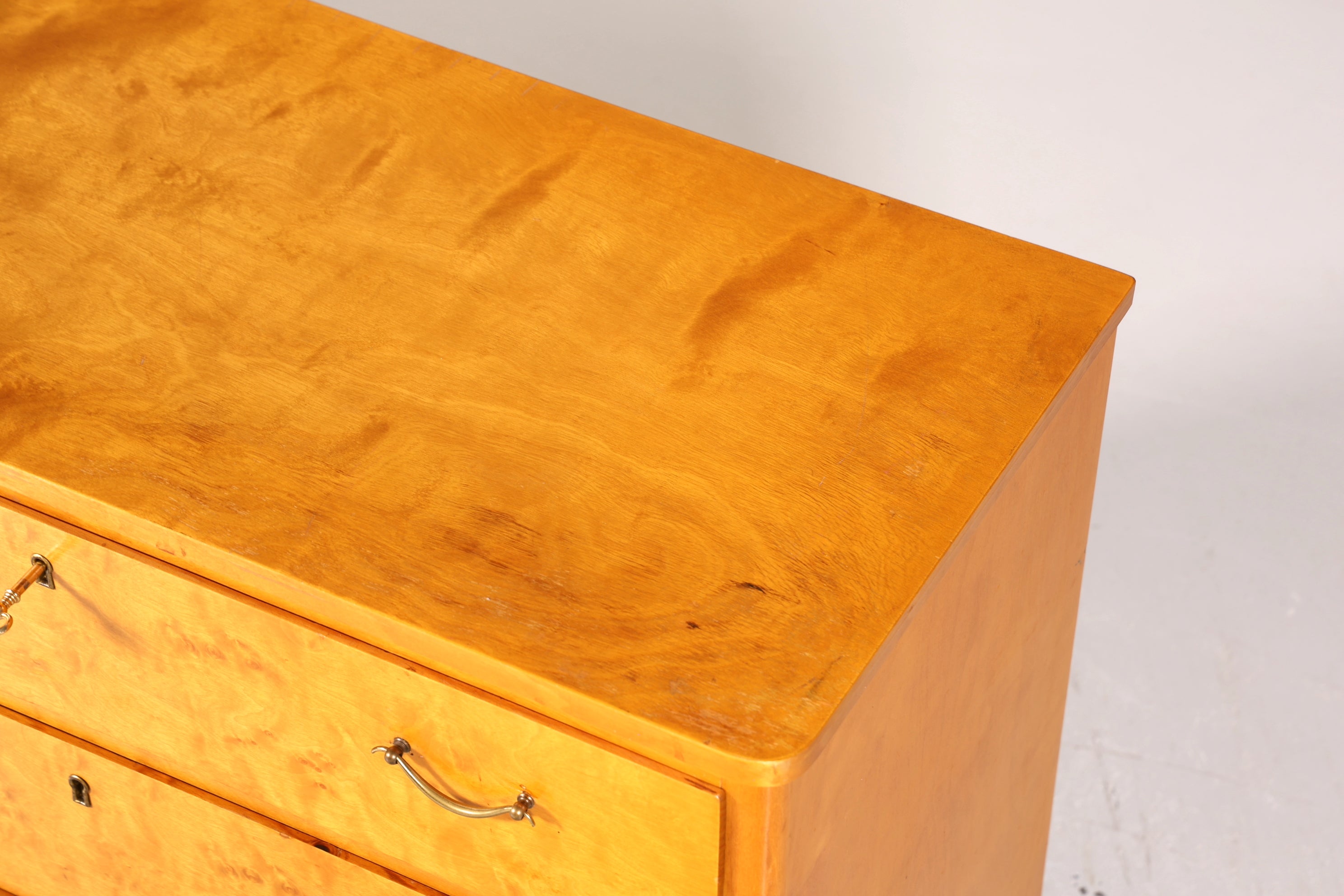 Wunderschöne Mid Century Kommode Vintage Birke Flur Kommode 60s Schubladenkommode