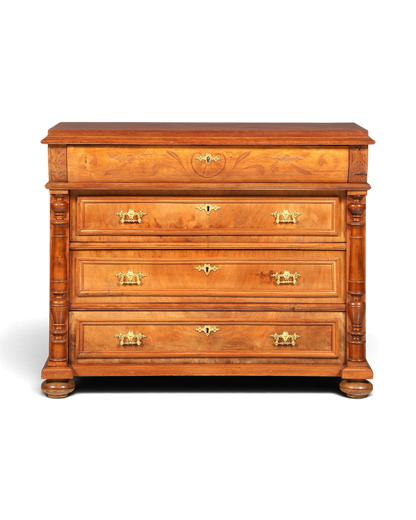 Stilvolles Gründerzeit Kommode Louis Philippe Schubladenkommode Nussbaum Sideboard um 1880