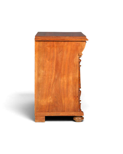 Stilvolles Gründerzeit Kommode Louis Philippe Schubladenkommode Nussbaum Sideboard um 1880
