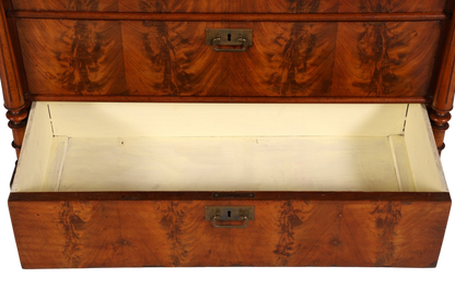 Stilvoller Gründerzeit Sekretär Vertiko Highboard Louis Philippe Kommode Schrank um 1880