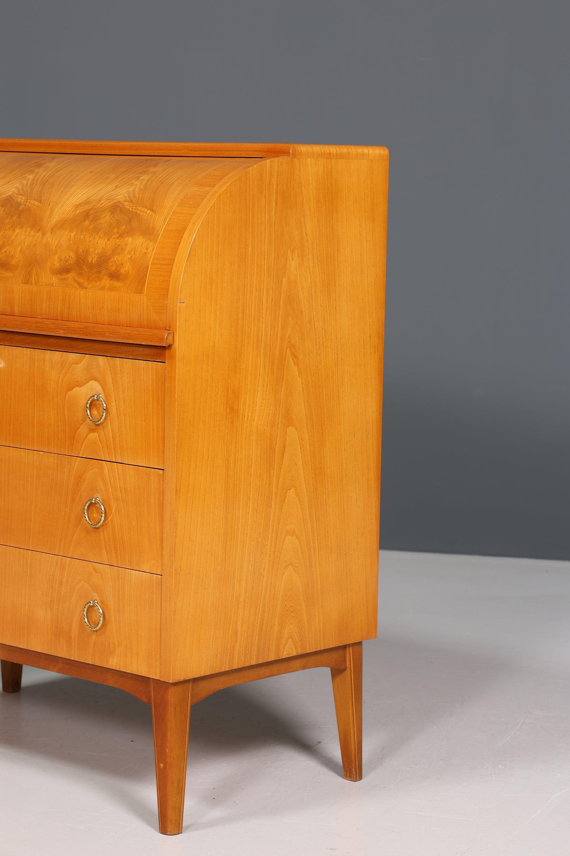 Stilvoller Mid Century Rollladen Sekretär Danish Design Retro Büro Schrank Vintage Büro Kommode