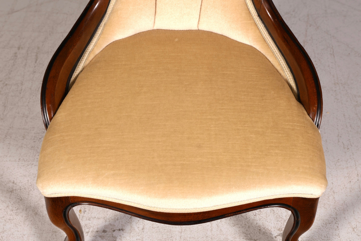 Wunderschöner Louis Philippe Stuhl Antik Chippendale Sekretär Stuhl Polsterstuhl Echt Holz Esszimmerstuhl Vintage
