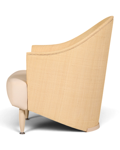 Wunderschöner Bonacina Sessel Design Italienisch Armlehnsessel Musa designed by Steven Schilte Lounge Sessel