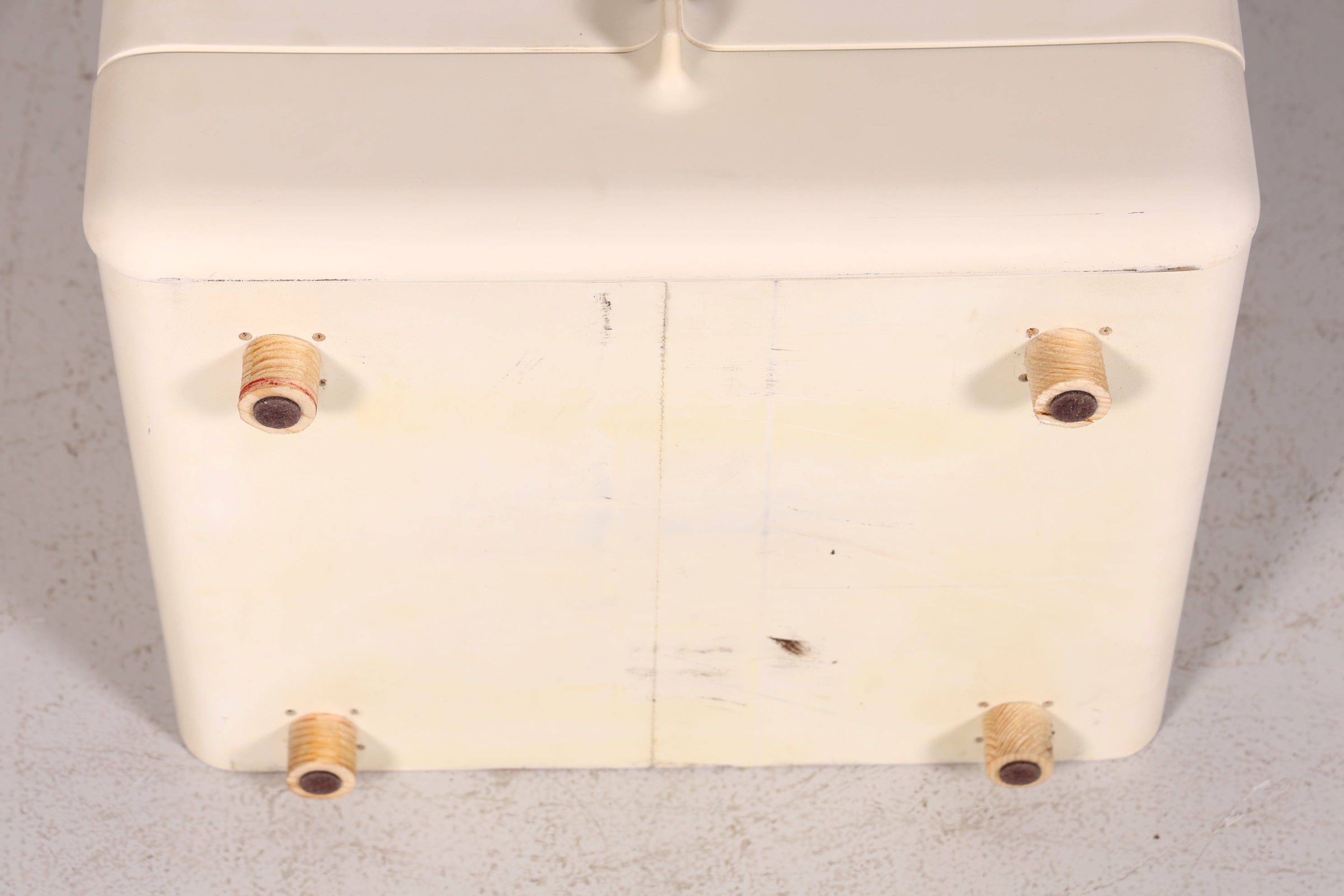 Seltene Mid Century Kommode Space Age Module Nachttisch Design Frankreich Vintage Schubladenkommode 5 von 5