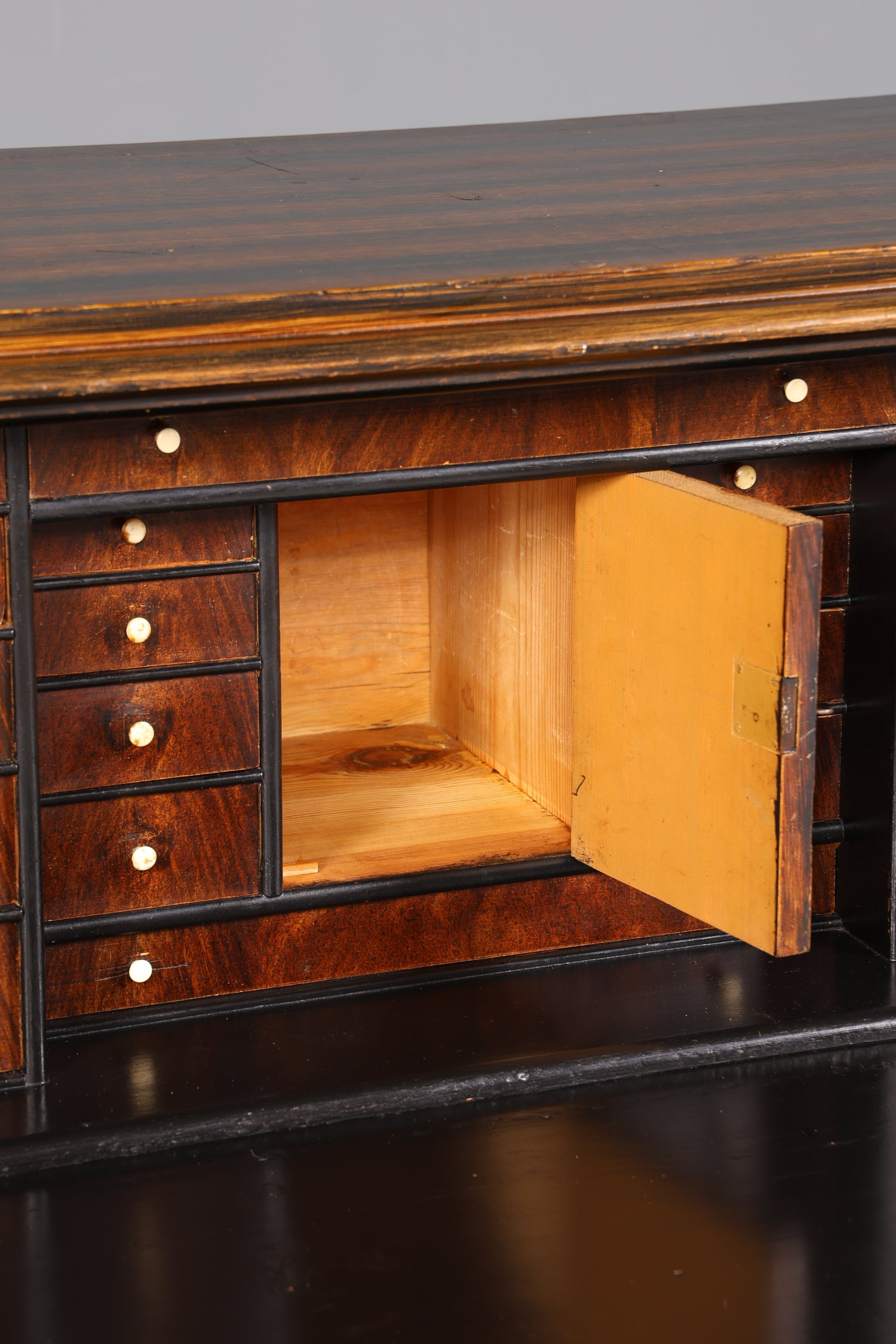 Stilvoller Biedermeier Sekretär Vertiko Antik Kommode Louis Philippe Schreibkommode