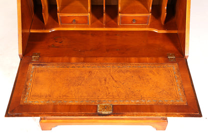 Stilvoller Englischer Sekretär Büro Aufsatzsekretär Eibe Antik Stil Vitrinen Schrank UK