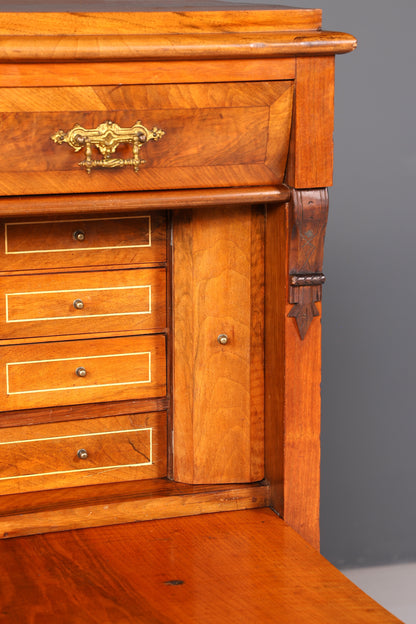 Wunderschöner Gründerzeit Sekretär Kommode Jugendstil Schubladenkommode Antik Vertiko Massiv Holz um 1890