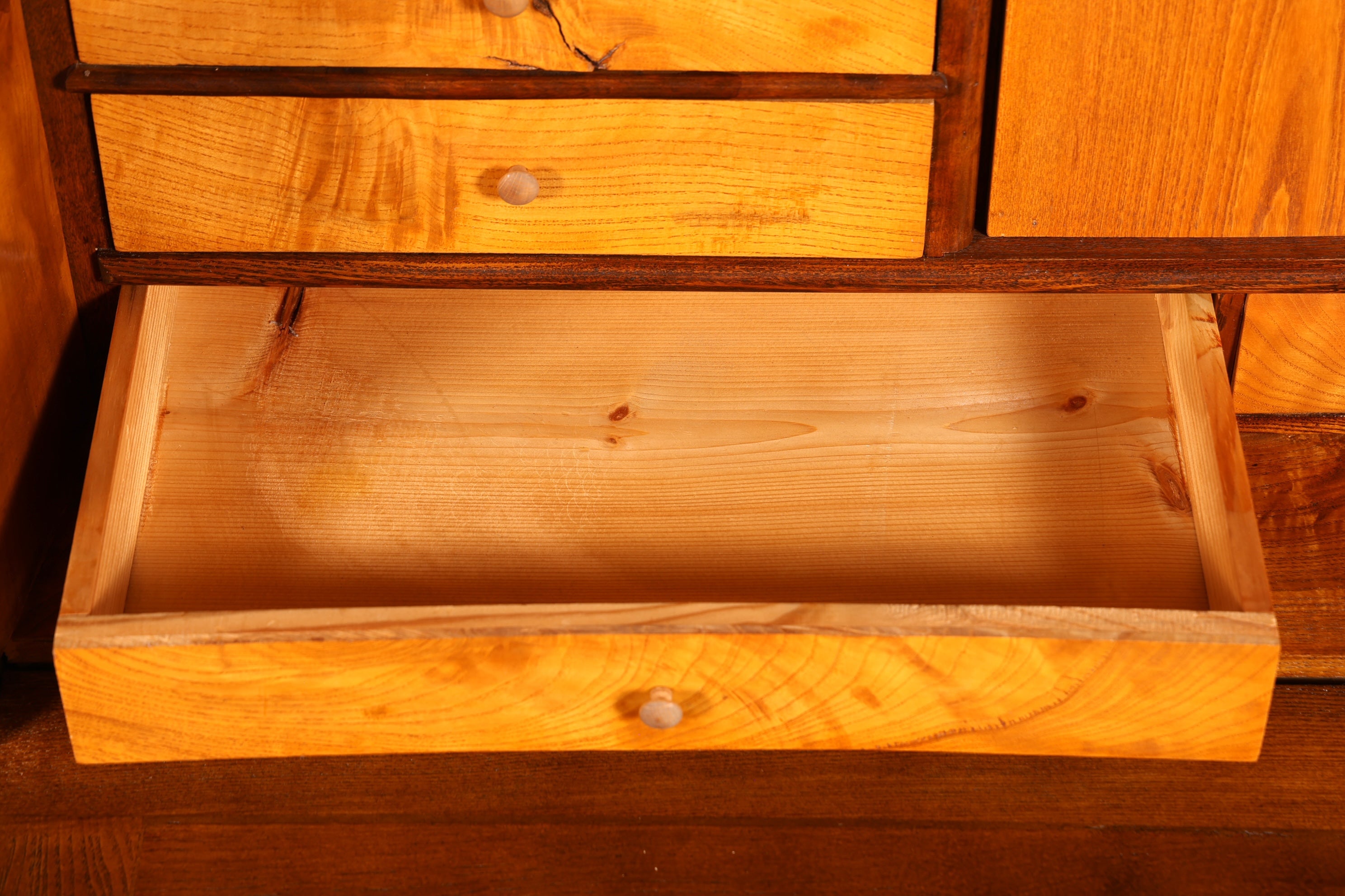 F830 Finish Wunderschöner Gründerzeit Sekretär Kommode Jugendstil Schubladenkommode Antik Vertiko