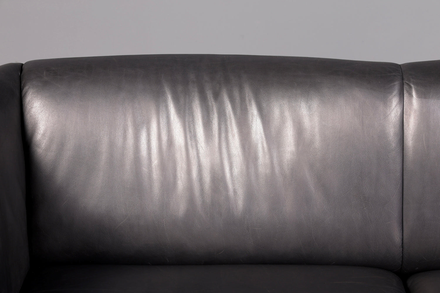 Wunderschönes Original De Sede DS-32 c Sofa Schwarz Echt Leder 2-Sitzer 90er Designer Ledersofa Couch Loungesofa Vintage