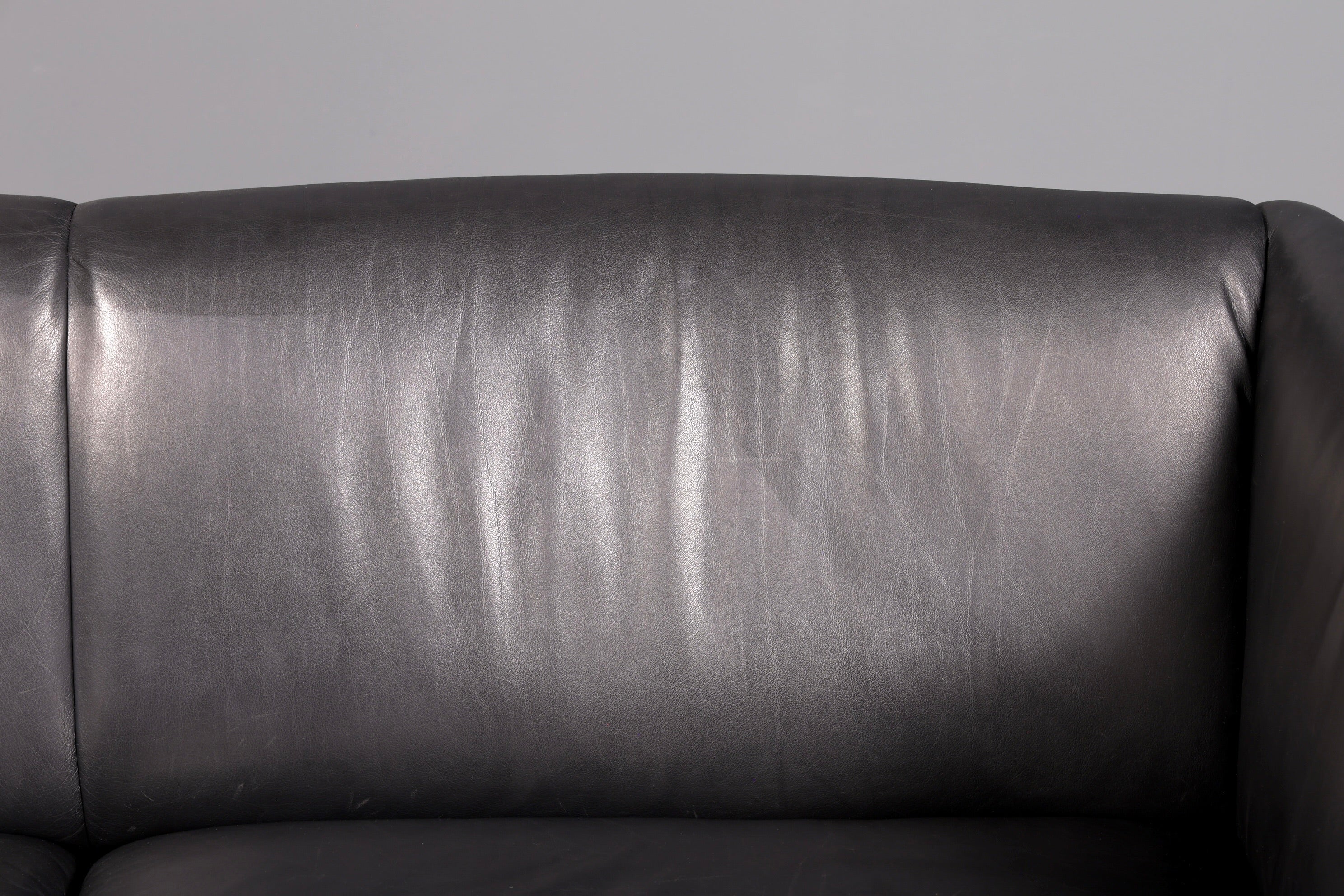Wunderschönes Original De Sede DS-32 c Sofa Schwarz Echt Leder 2-Sitzer 90er Designer Ledersofa Couch Loungesofa Vintage