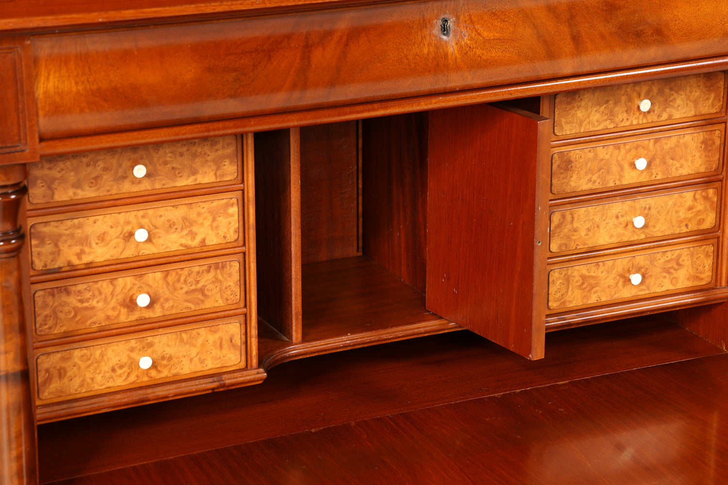 Wunderschöner Original Biedermeier Sekretär um 1860 Englisch Kommode Antik Bürokommode