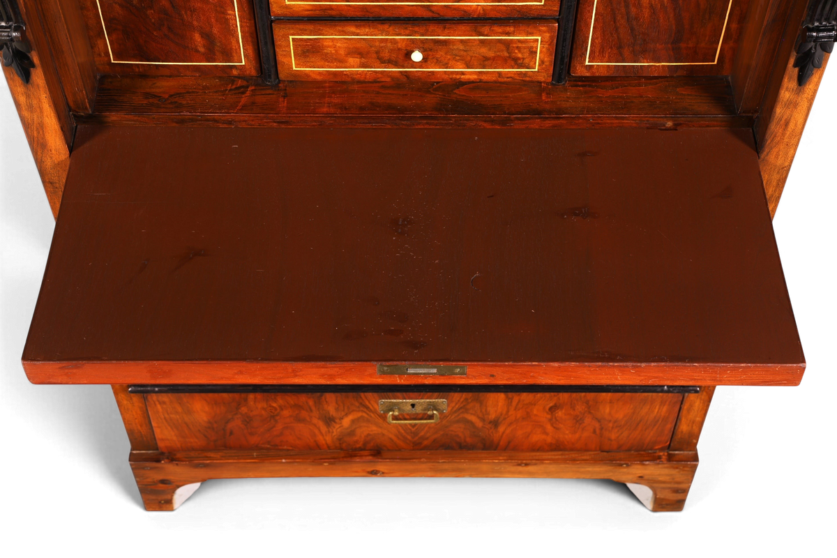 F841 Finish Wunderschöner Gründerzeit Sekretär Kommode Jugendstil Schubladenkommode Antik Vertiko