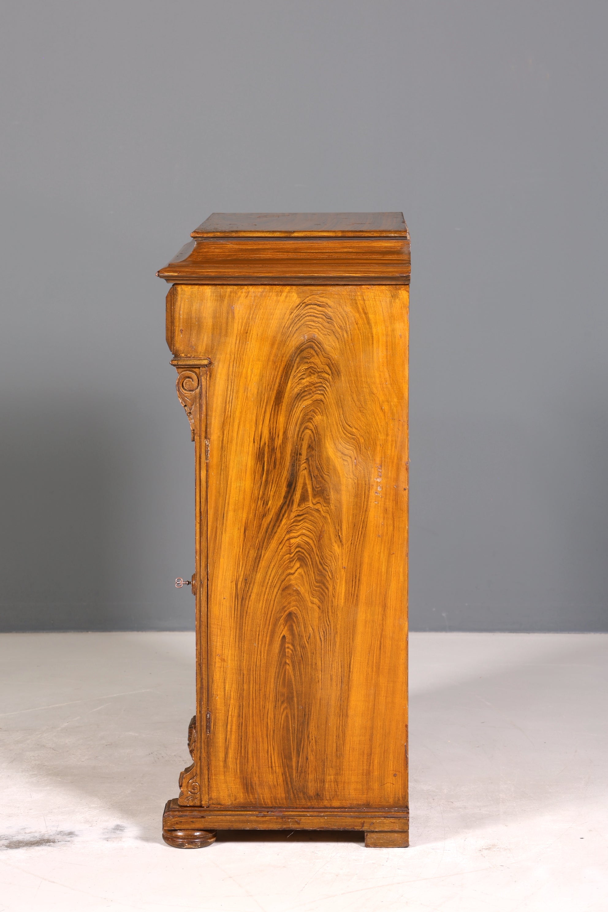 Traumhaftes Gründerzeit Vertiko Jugendstil Schrank Antik Highboard Kommode Schubladenkommode