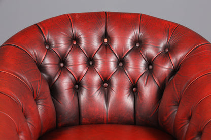 F845 Finish Stilvoller Original Chesterfield Sessel Englischer Armlehnsessel Englisch Herrensessel