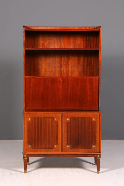 Wunderschöner Sekretär im Gustavianischen Stil Regal Bücherregal Schrank Highboard Vintage Echt Holz Antik