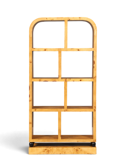 Edles Art Deco Stil Bücherregal Birke Luxus Möbel Kult Regal Bookshelf