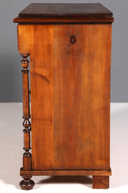 F855 Finish Wunderschöne Gründerzeit Kommode Louis Philippe Nussbaum Schubladen Kommode Sideboard um 1880