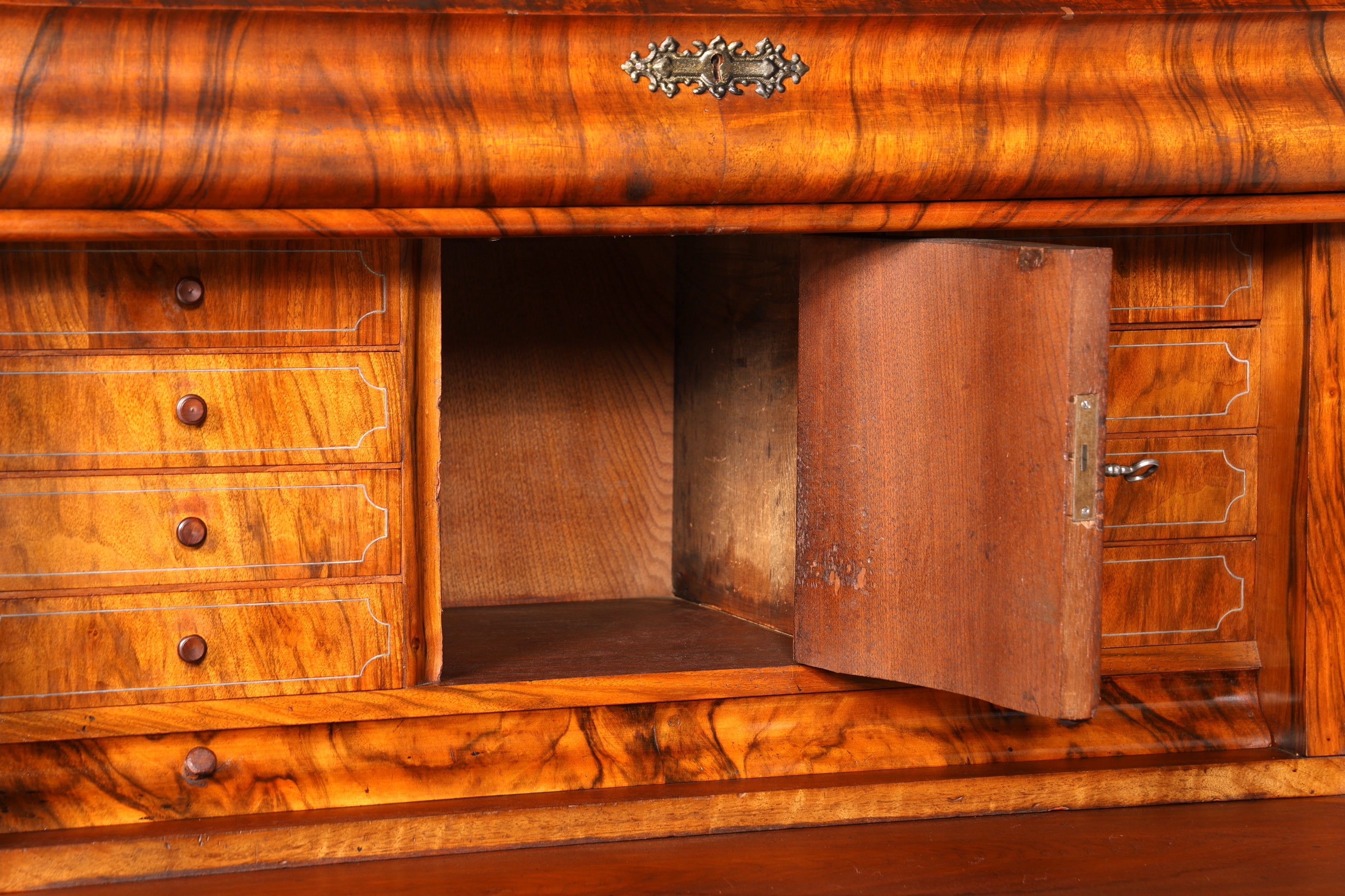 Wunderschöner Louis Philippe Sekretär um 1880 Gründerzeit Antik Schrank Chiffoniere