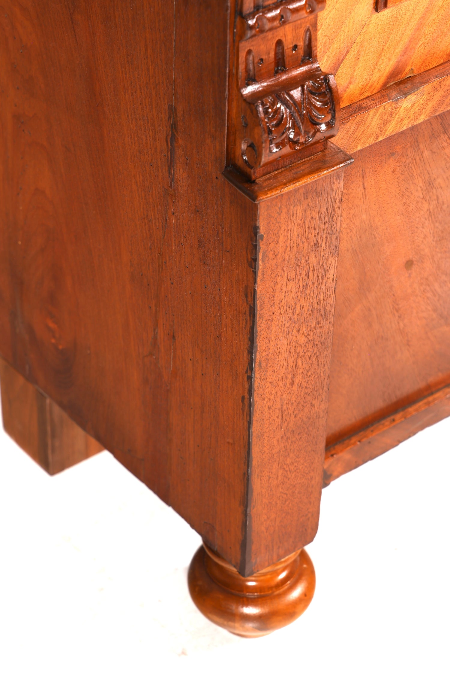 F860 Finish cm Edler Gründerzeit Vitrine um 1880 Schrank Antik Jugendstil Nussbaum Bücherregal