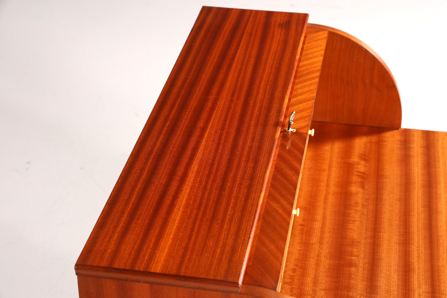 Wunderschöner Mid Century Rollladen Sekretär echt Holz Büro Schrank Vintage Schreibkommode