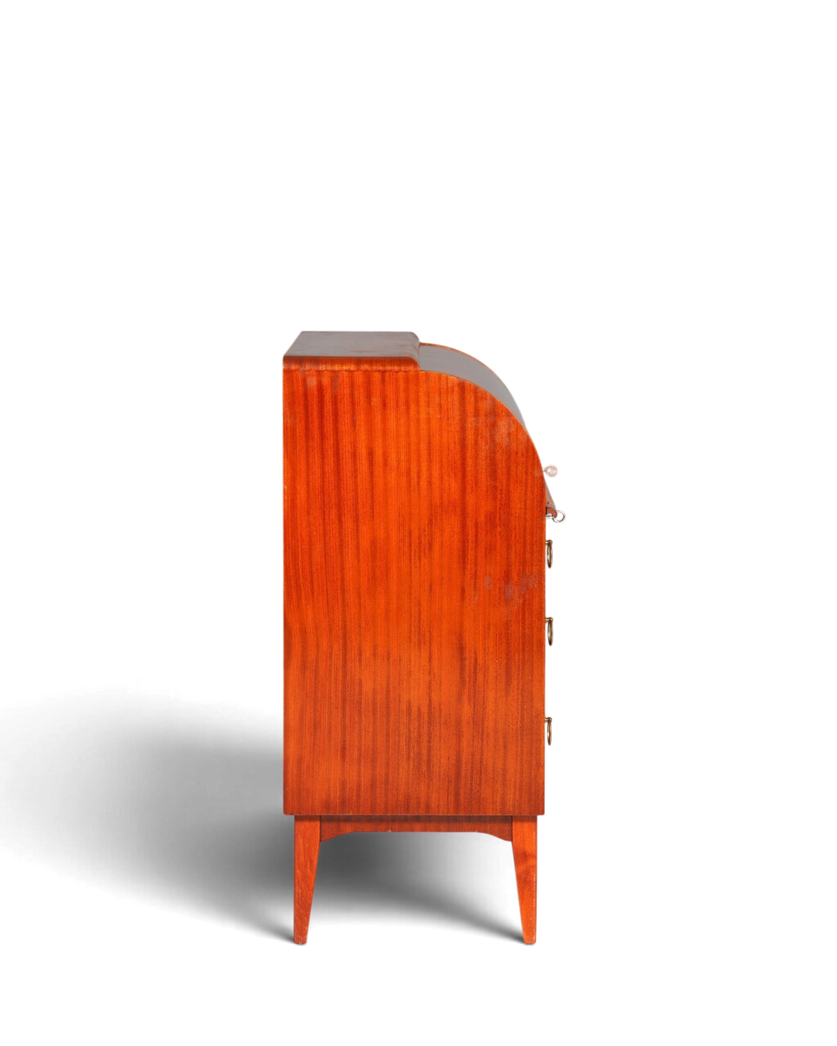 Traumhafter Mid Century Rollladen Sekretär echt Holz Büro Schrank Vintage Schreibkommode