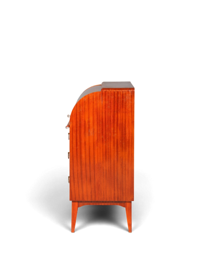 Traumhafter Mid Century Rollladen Sekretär echt Holz Büro Schrank Vintage Schreibkommode