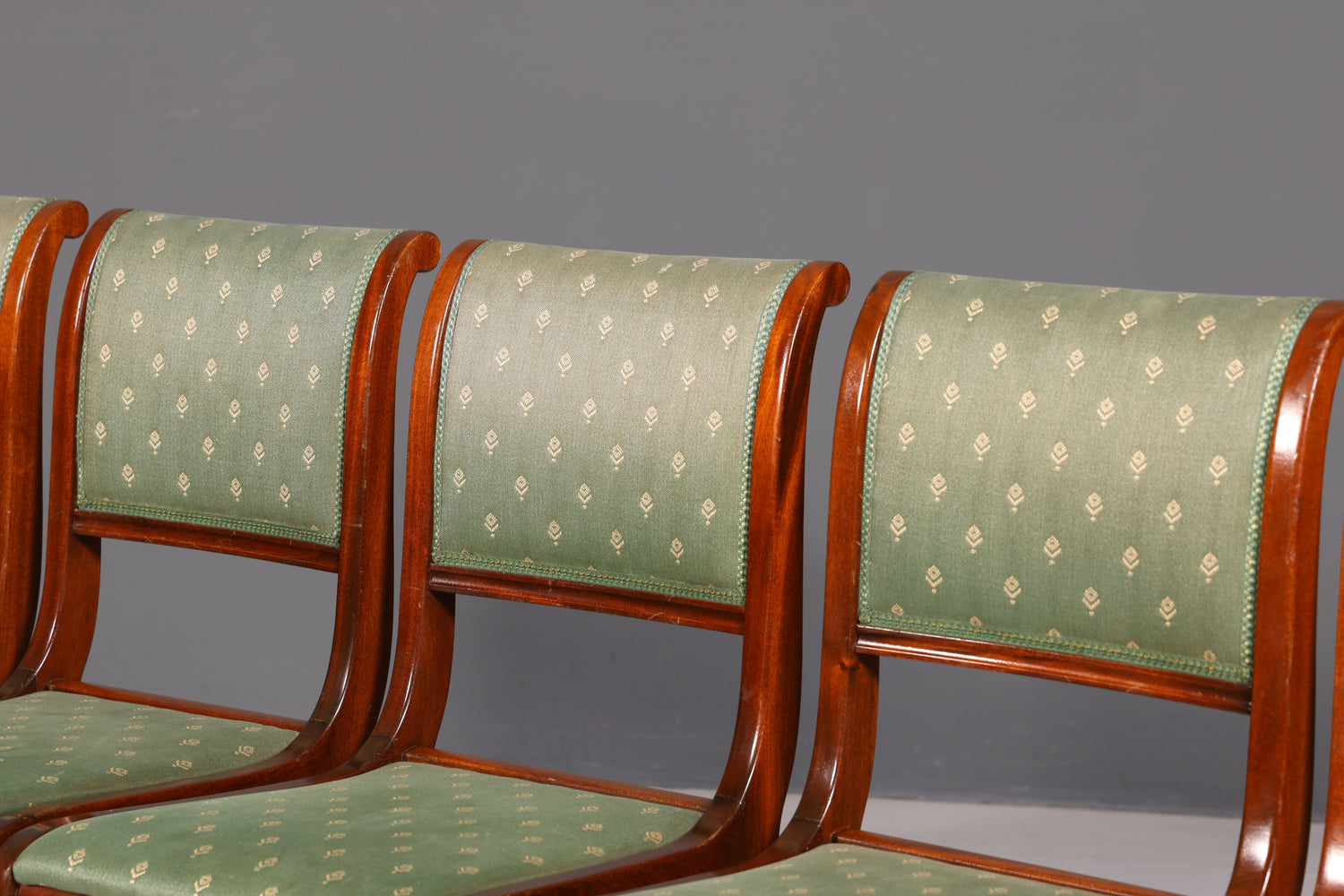 6x Elegant English Dining Chairs 60s Kitchen Chairs Dining Room Chairs Chair Set