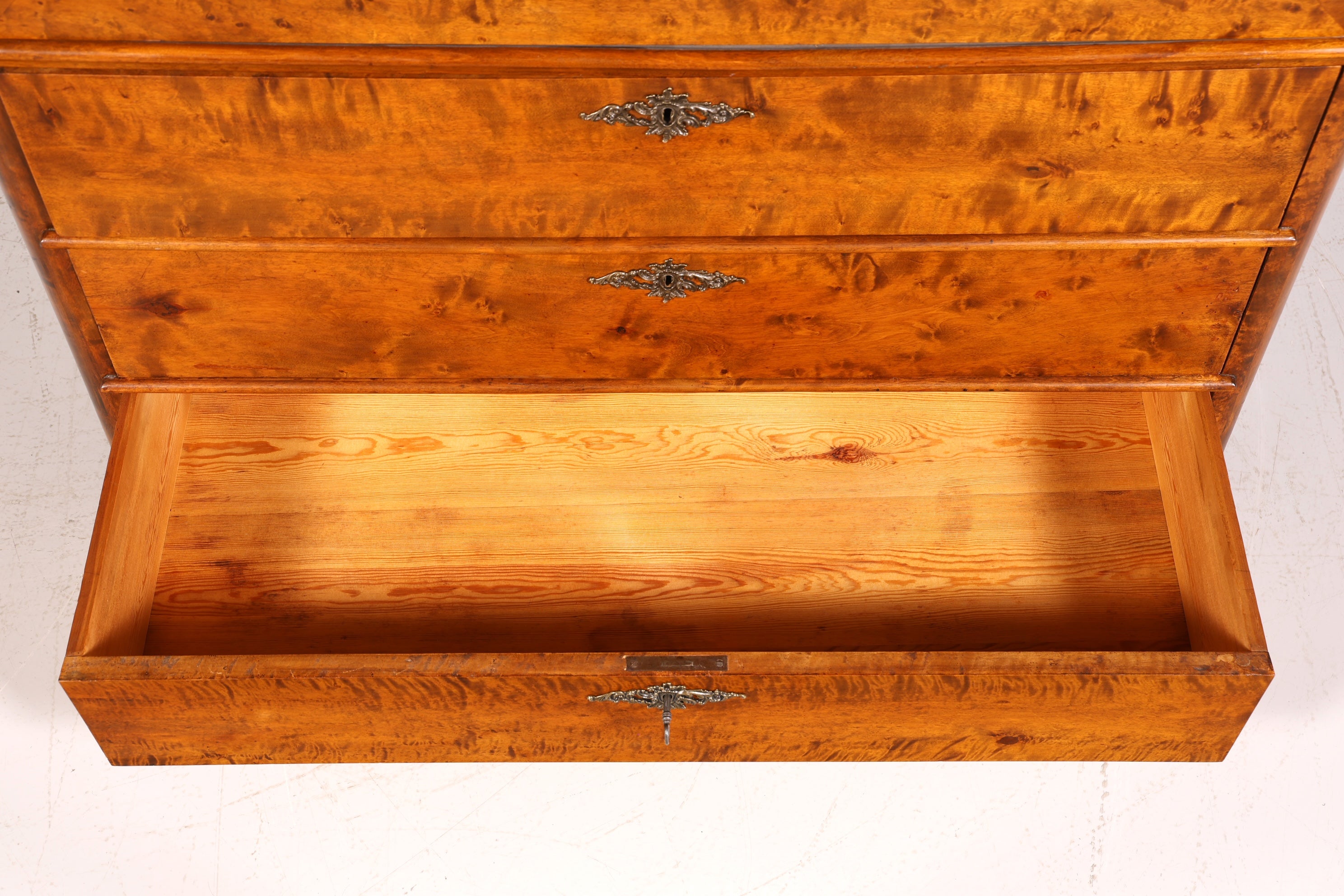 F878 Finish cm Wunderschöner Gründerzeit Sekretär Kommode Jugendstil Schubladenkommode Antik Vertiko