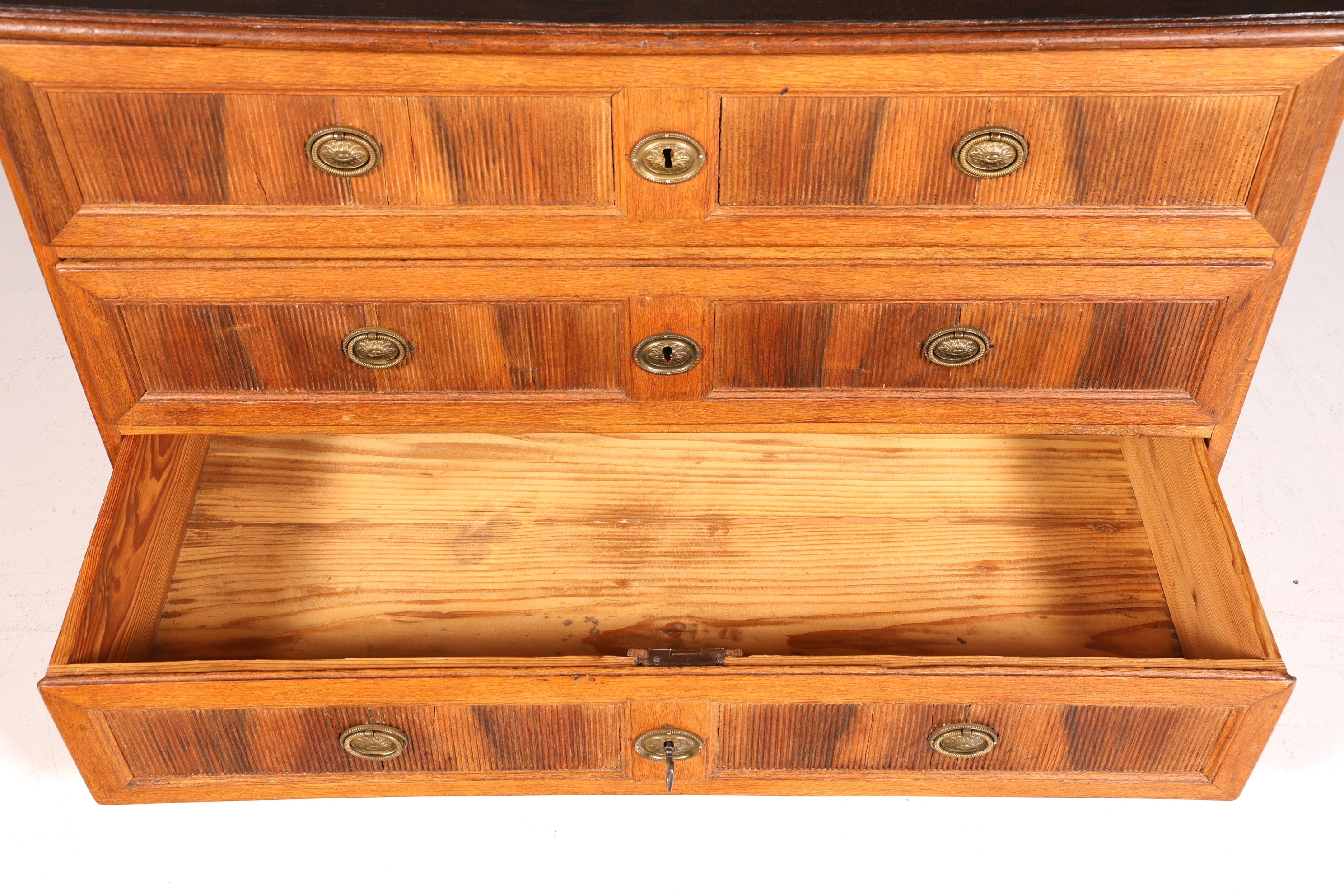 Beeindruckende Original Barock Kommode um 1780 Sideboard Antik massiv Holz Eiche Schubladenkommode